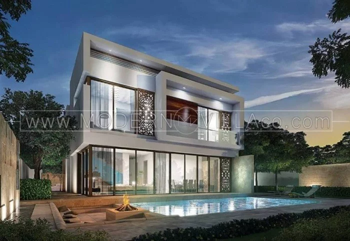طراحی نمای ویلا مدرن