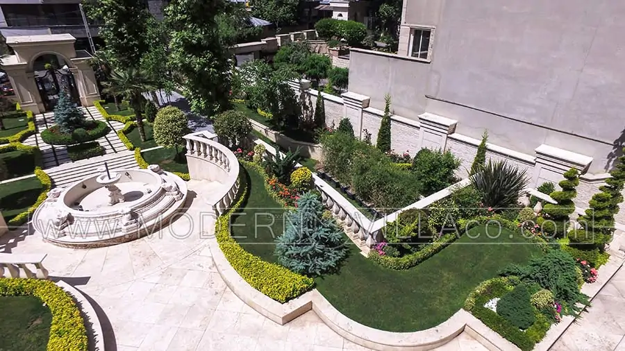 محوطه سازی ویلا باغ