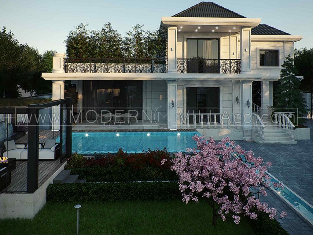 پروژه طراحی نما و محوطه ویلا در نوشهر