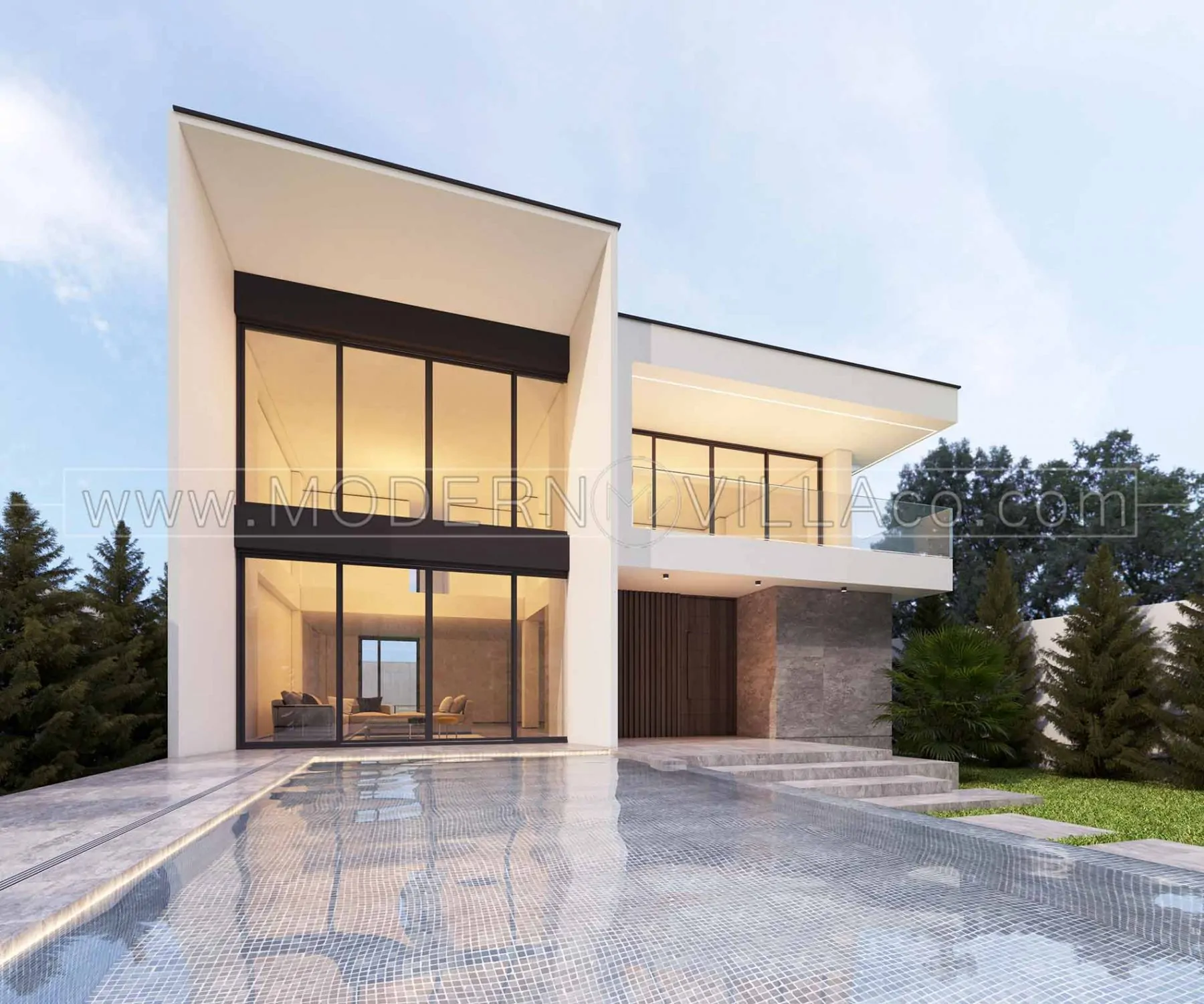 طراحی ویلا در کردان