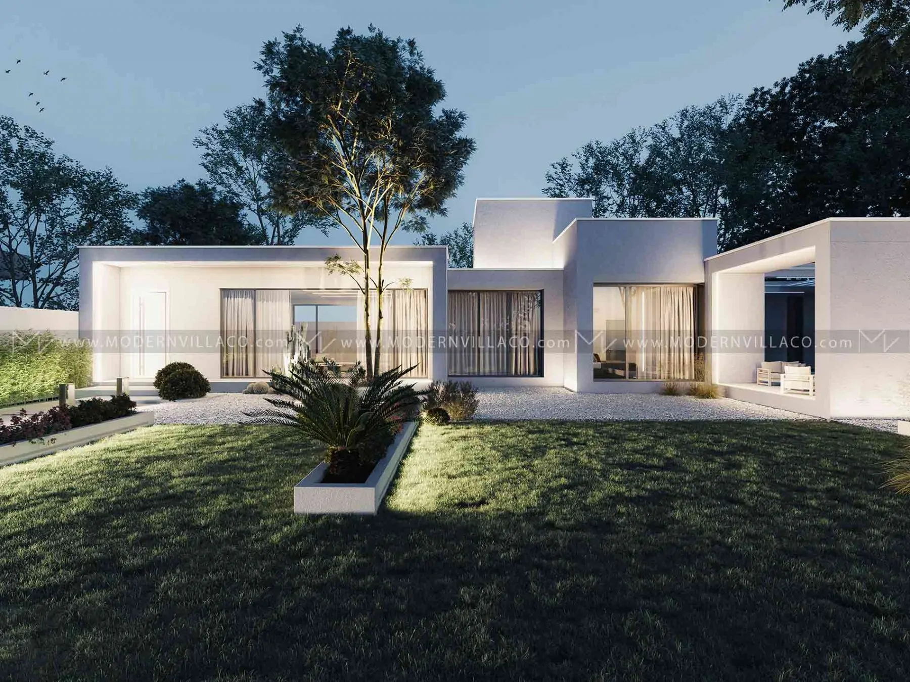 طراحی ویلا مدرن فلت