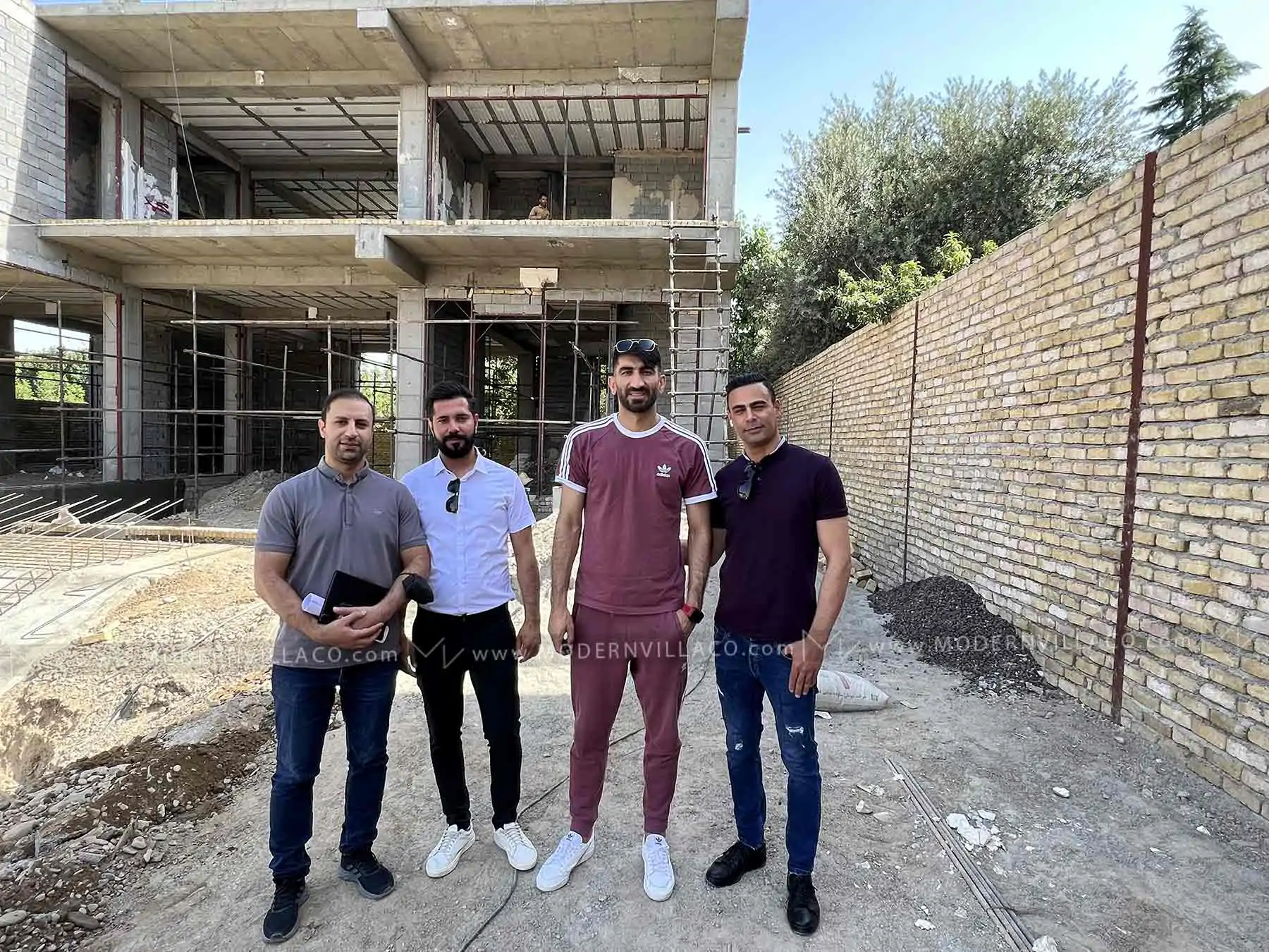 ساخت ویلای مدرن آقای علیرضا بیرانوند در شهرک تیسفون