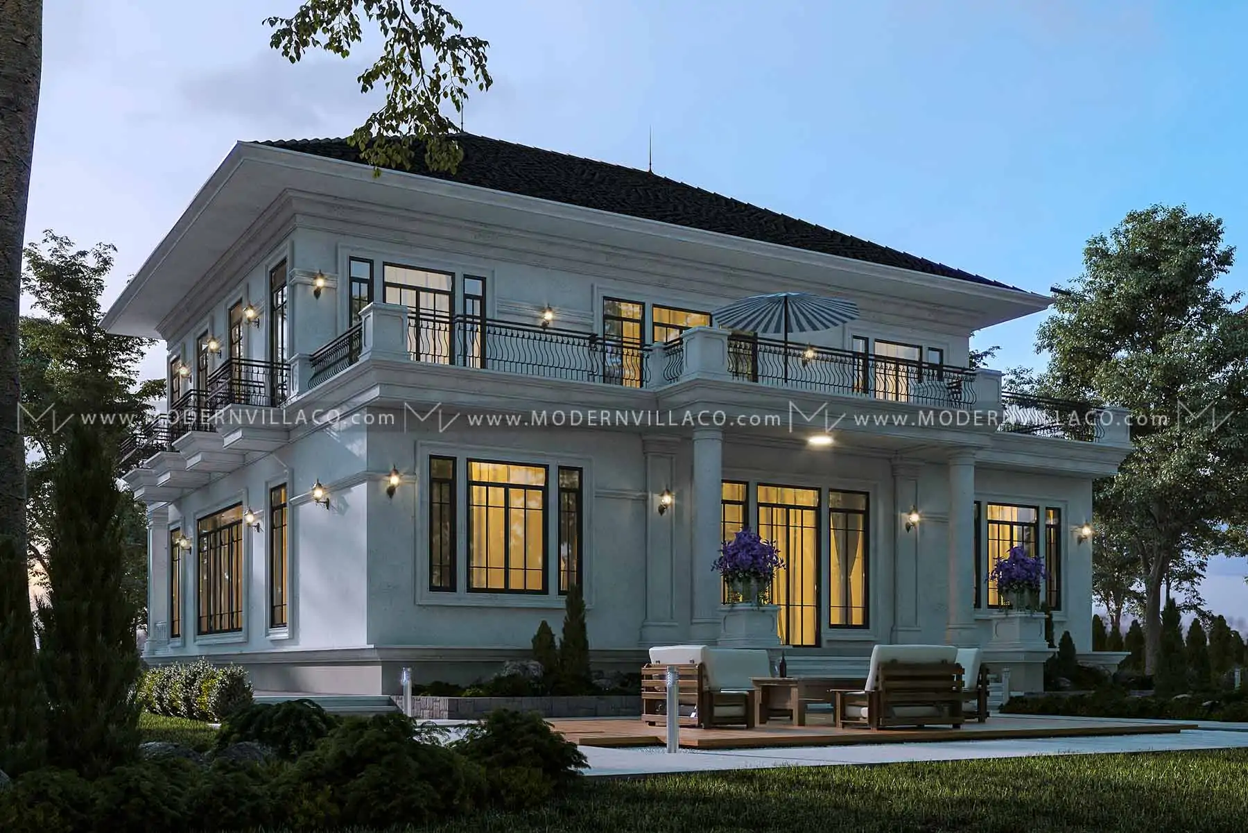 طراحی ویلا در قیروزکوه