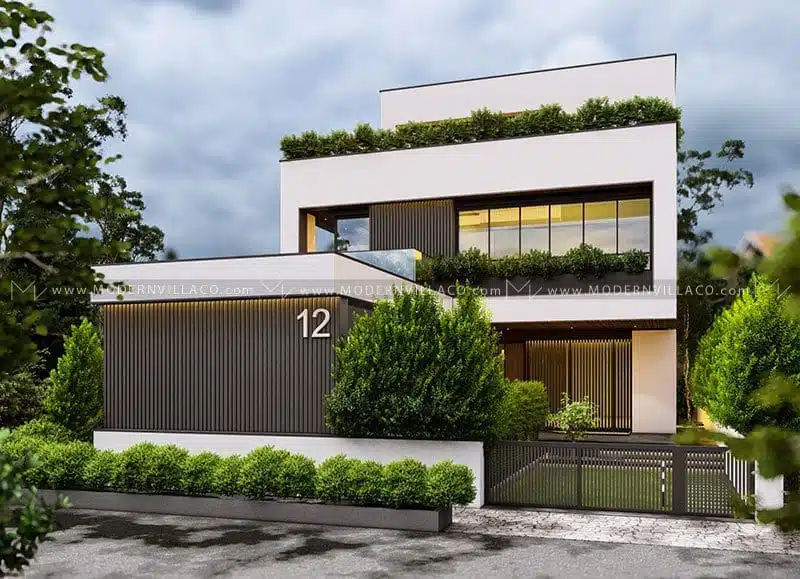 نمای ویلا دوبلکس