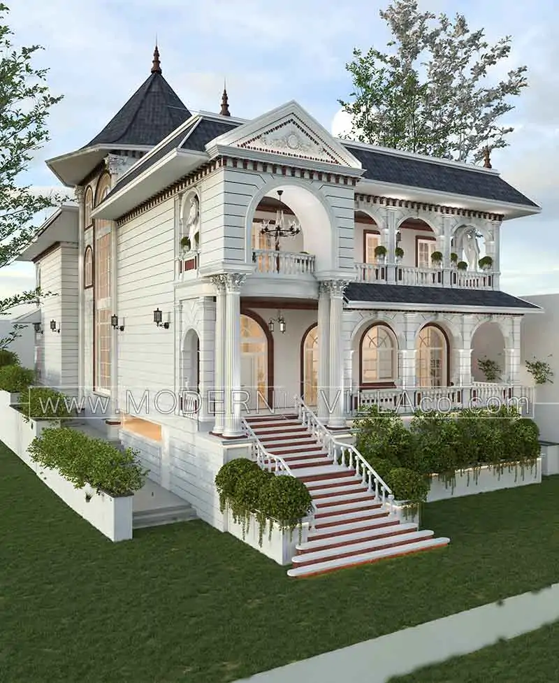 سبک طراحی ویلای نئوکلاسیک