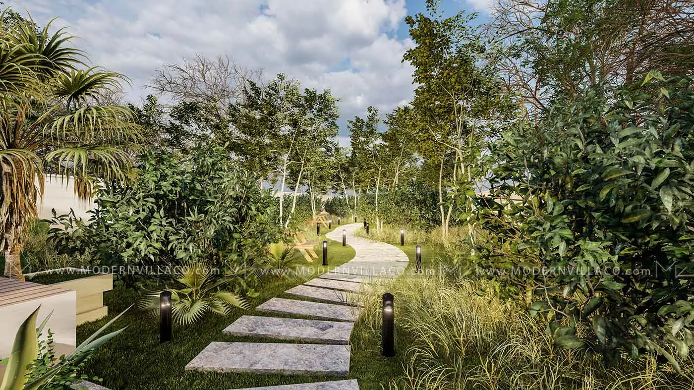 طراحی باغ ویلا