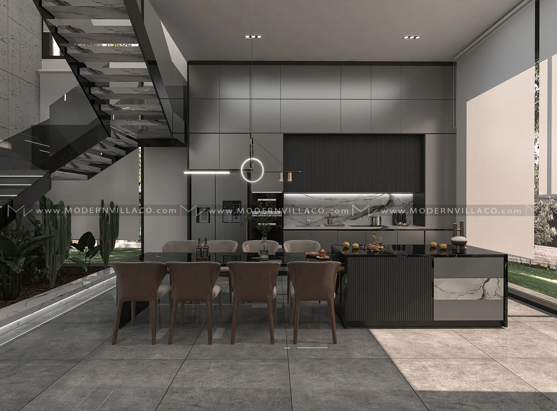 طراحی داخلی ویلای دوبلکس در شهریار، بهاران