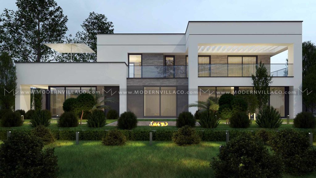 پروژه طراحی نمای ویلای دوبلکس در گلدشت کرج