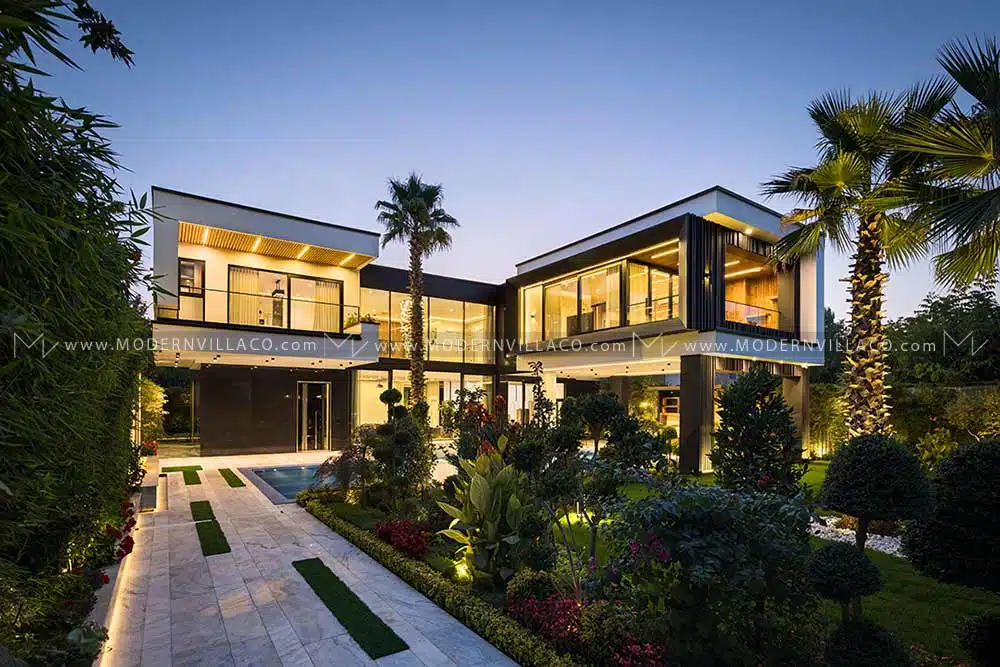 طراحی باغ ویلا مدرن در کردان