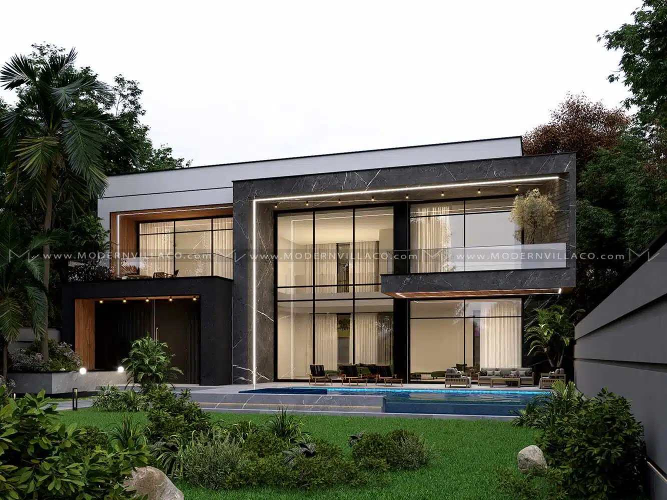 طراحی ویلای دوبلکس در پردیس